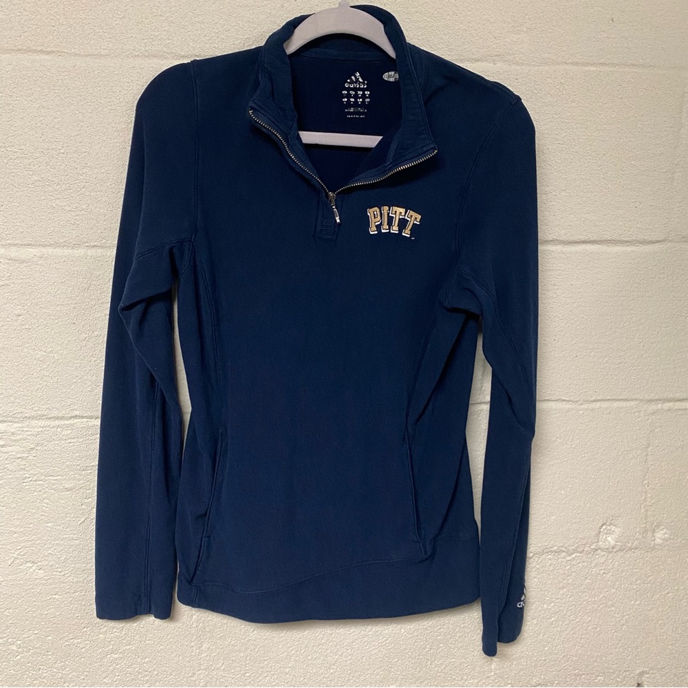 adidas Navy Blue Women's NCAA PITT Pittsburgh Panthers Pullover Size Small